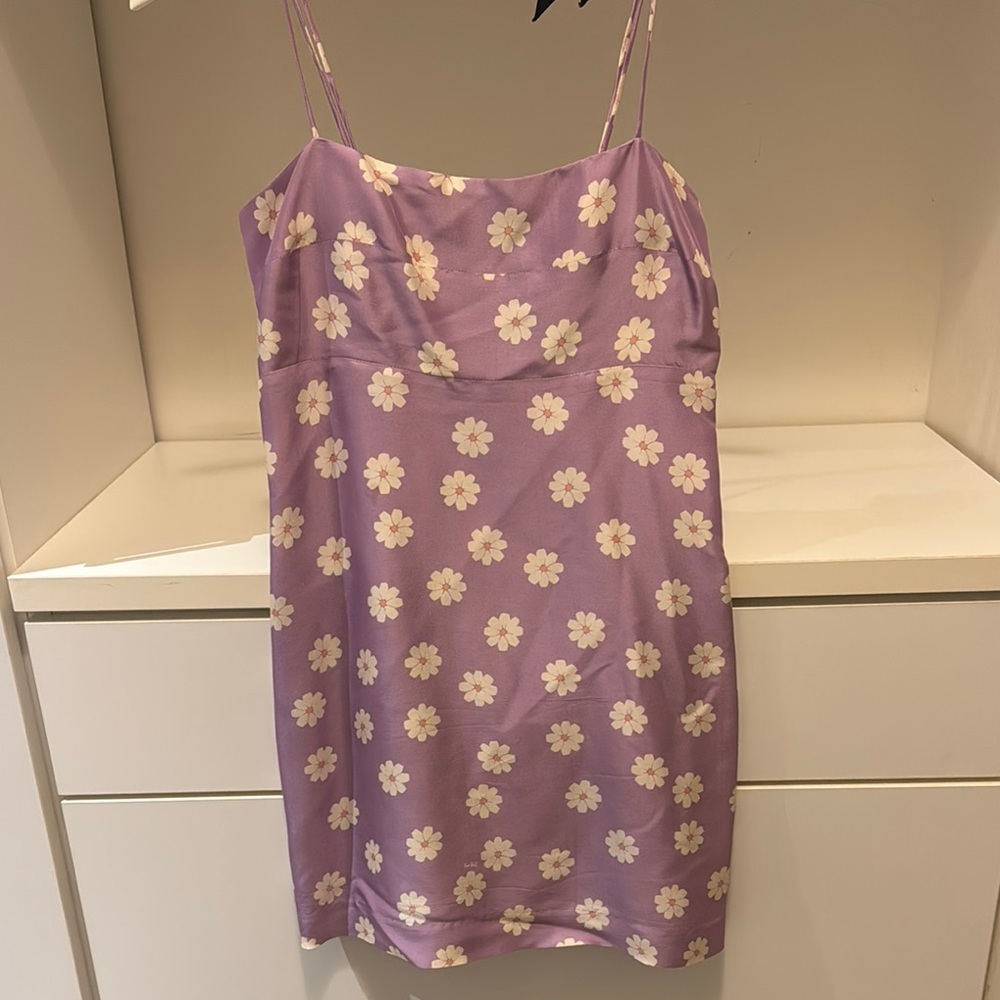 Realisation par Floral Purple Slip Dress